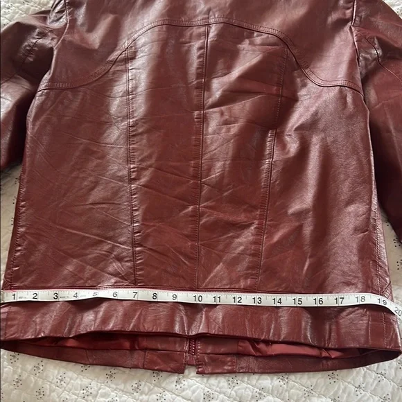 Vintage Jeffery genuine Leather Jacket in Redish Brown - Picture 10 of 10